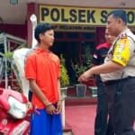 Usai Rampas Handphone, Sepeda Motor ‘Nabrak’ Trotoar