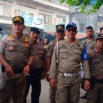 Sat Pol PP Tertibkan Pasar 7 Ulu