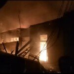 Diduga Konsleting Listrik, Aspol Lantas Terbakar