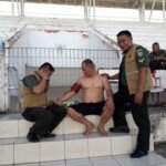 Personel Korem 044/Gapo Laksanakan Bimsuh Renang untuk UKP