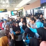 Tiba di Palembang Sandiaga Uno Tetap Disambut Emak emak