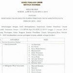 KPU Umumkan Nama-nama KPU Se Sumsel