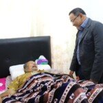 Dodi Reza Jenguk Ketua LVRI Sumsel, Doa Minta Kesembuhan