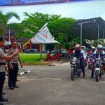 Kapolresta Palembang Lepas Tim Touring Millennial 17 Kabupaten dan Kota