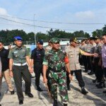 Danrem 044/Gapo Pimpin Apel Gelar Pasukan Pam VVIP Kunker RI-1