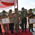 Danrem 044/Gapo Hadiri Upacara HUT Satpol PP, HUT Satlinmas dan HUT Damkar