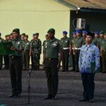 Danrem 044/Gapo Pimpin Upacara Tujuh Belasan Bulan Maret 2019