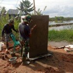 Tugu TMMD Berdiri di Lokasi Pelaksanaan