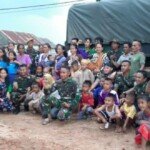 Anak anak dan Ortu Asuh Antar Satgas Pulang