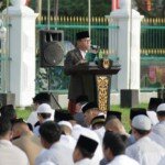 Sambut Kemenangan Idul Fitri, Rayakan kebersamaan, Dodi Reza Alex Sholat Ied bersama Masyarakat Muba