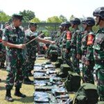 Kesiapan Satgas Pamtas RI di Cek Langsung Pangdam II Sriwijaya