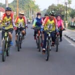 Sekda Muba Gowes Bareng SGC dan Senam Bersama Dispopar