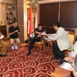 Audiensi dengan Bahasa Isyarat, Herman Deru Dukung Penuh Sumsel Tuan Rumah Kejurnas Futsal Tuli 2019