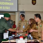 Kasdam II Sriwijaya Terima Kunjungan Paskibraka Provinsi Sumsel