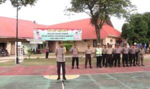 Polres Lingga Gelar Apel Siaga Bersama Instansi Terkait Dalam Pengaman Malam Takbiran Idul Adha