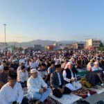 Gemuru Takbiran, Kapolda Sulbar Sholat Idul Adha di Anjungan Pantai Manakarra