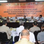Danrem 044/Gapo Terima Kunjungan Kabaharkam Polri di Posko Karhutla Sumsel