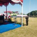 Kasatlantas Sergai Mirip Fotografer, Mondar Mandir Saat Penghormatan Bendera Berlangsung