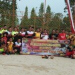 Pererat Silaturahmi, Polres Lampung Utara Gelar Olahraga Bersama TNI, Brimob dan Insan Pers