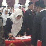 Wabup Lantik Kepsek, Pengawas dan Korwil SD, SMP di Rohil