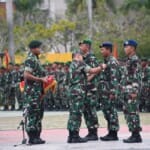 Danlantamal IV Tinjau Kesiapan Pasukan Upacara Pada HUT TNI Ke-74