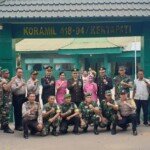 Danramil 418-04/Kertapati Dapat Kejutan Kue HUT TNI ke-74, dari Polsek SU I dan Kertapati