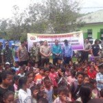 Tiga Instansi ini Buat Anak-anak Pengungsian Ceria