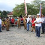 Pukul Bola, Sekda Asahan Resmi Buka Turnamen Bola Voli Wahyu Gemilang Cup 4