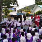 Lanal Tarempa Melaksanakan Pemantapan Bela Negara Kepada Siswa SDN 001 Tarempa