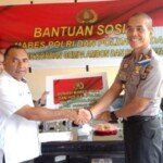 Bansos Mabes Polri dan Polda Kepada Korban Gempa Diserahkan Kapolres SBB