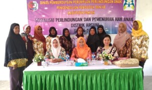 Warga Empat Kampung di Distrik Arguni Fakfak Ikuti Sosialisasi Perlindungan Anak