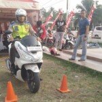 Ini Cara Satlantas Polres Muara Enim Contohkan Berkendara Yang Benar