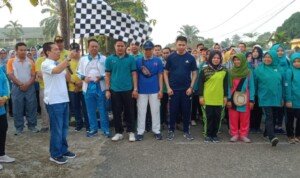 Launching Promosi Pesona Budaya Tapa Malenggang, Pemkab Batanghari Gelar Jalan Sehat