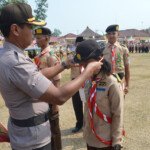Ratusan Anggota Pramuka Ikut Lokabhara Satbinmas Polres Tulangbawang Lampung