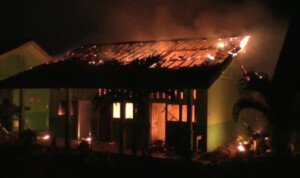 Diduga Konsleting Listrik, Tiga Ruangan SMPN 3 Banjar Agung Hangus Terbakar
