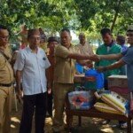 Bupati Banyuasin Salurkan Bantuan Korban yang Dimangsa Buaya Liar