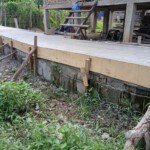 Pekerjaan Jalan Rabat Beton Teluk Kenali Diduga Asal Jadi