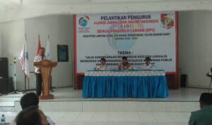 Ketua MOI Hadiri Pelantikan DPC AJOI Lampung Utara