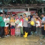 Atasi Banjir Bandang, Polres Labuhanbatu Turunkan 130 Personil