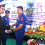 Kapolda Priyo Widyanto Potong Tumpeng Hut ke-69 Polairud Polda Sumsel