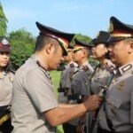 Kapolres Banyuasin Danny Pimpin Sertijab 5 Pejabat Utama