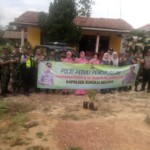 Dukung Penghijauan, Polsek Sungkai Selatan Tanam Pohon
