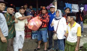 MPC Pemuda Pancasila Mamuju Serahkan Bantuan ke Korban Bencana Alam