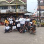 Peduli Bencana, Komunitas Vespa Bangka Barat Galang Dana di Lampu Merah