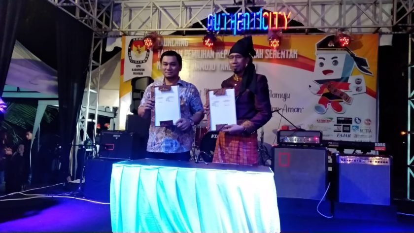 Semangat Macoa, KPU Mamuju Launching Tahapan Pilkada 2020