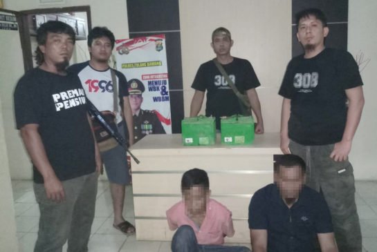 Dua Kawanan Maling Accu Ditangkap Tekab 308 Polres Tulang Bawang
