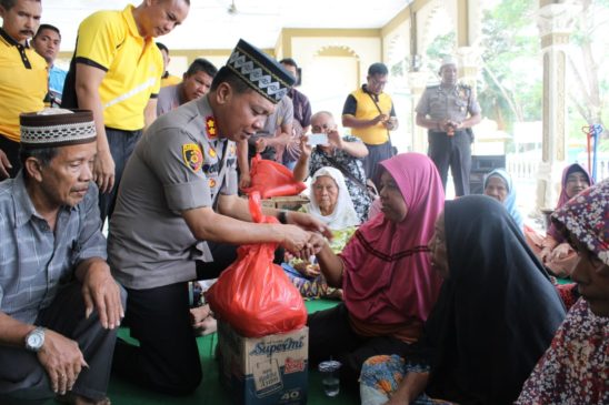 Jum’at Barokah, Polres Sergai Santuni Dhuafa dan Yatim