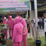Dukung Program Kapolri Tentang Penghijauan, Kapolrestabes Tanam Beberapa Pohon