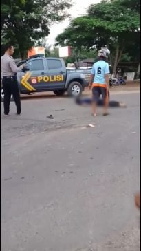 Niat Salib Laju Truk, Pengendara Motor asal Banyuasin Tewas Terjatuh
