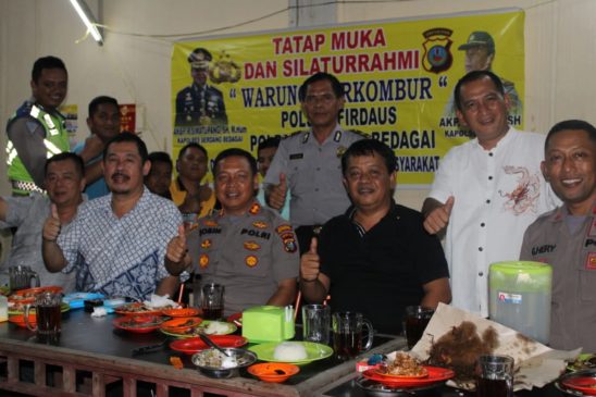Sambangi Warkop, Kapolres Sergai Sampaikan Pesan Kamtibmas